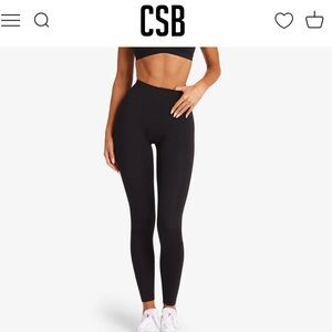 CSB Freedom Scrunch Leggings Black Small